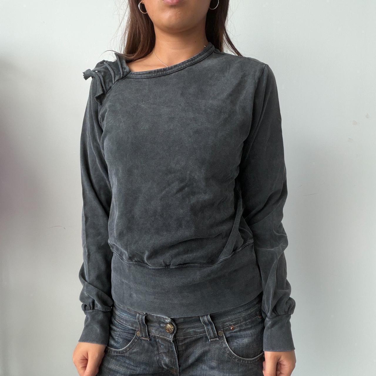 Vintage Grey Asymmetrical Jumper