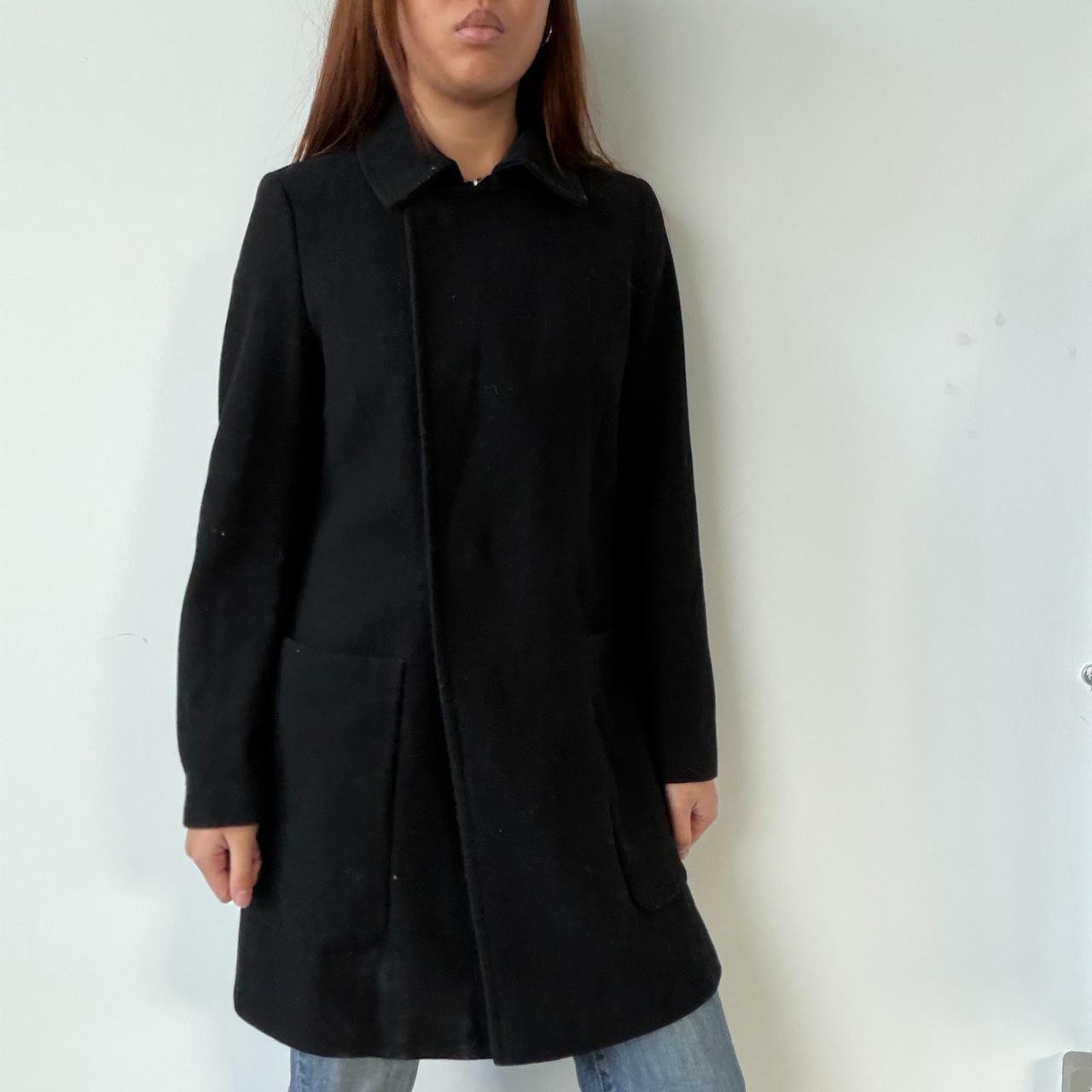 Vintage Black Wool Coat