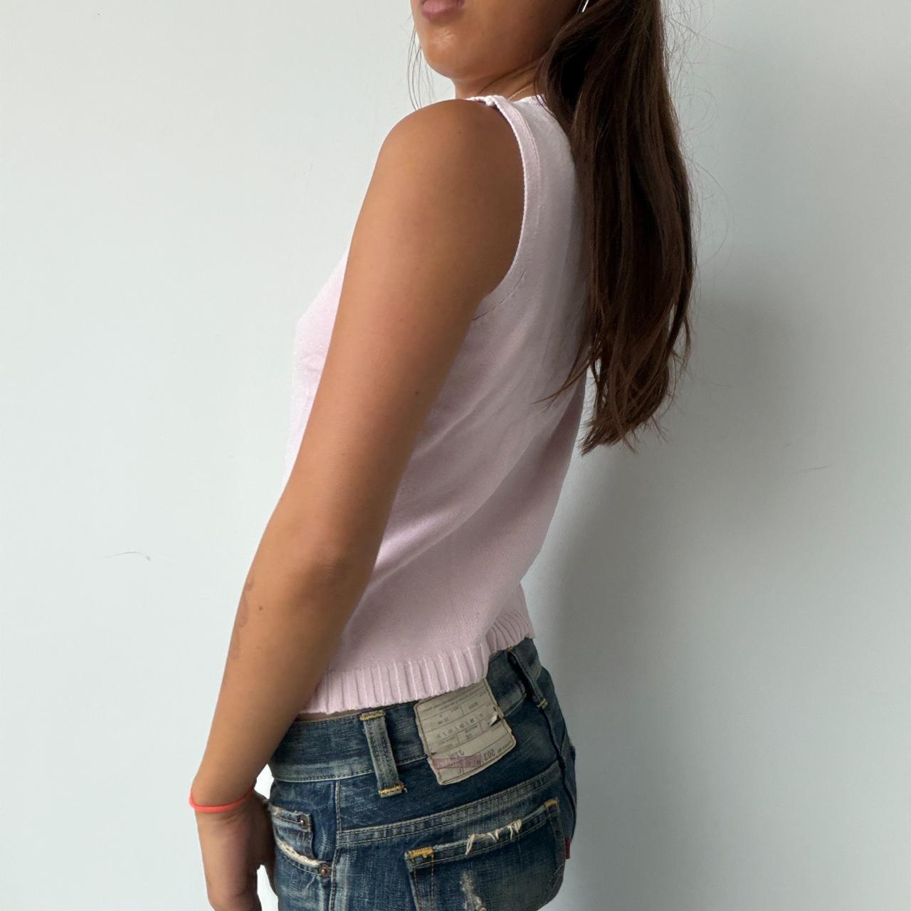 Vintage Baby Pink Knit Top