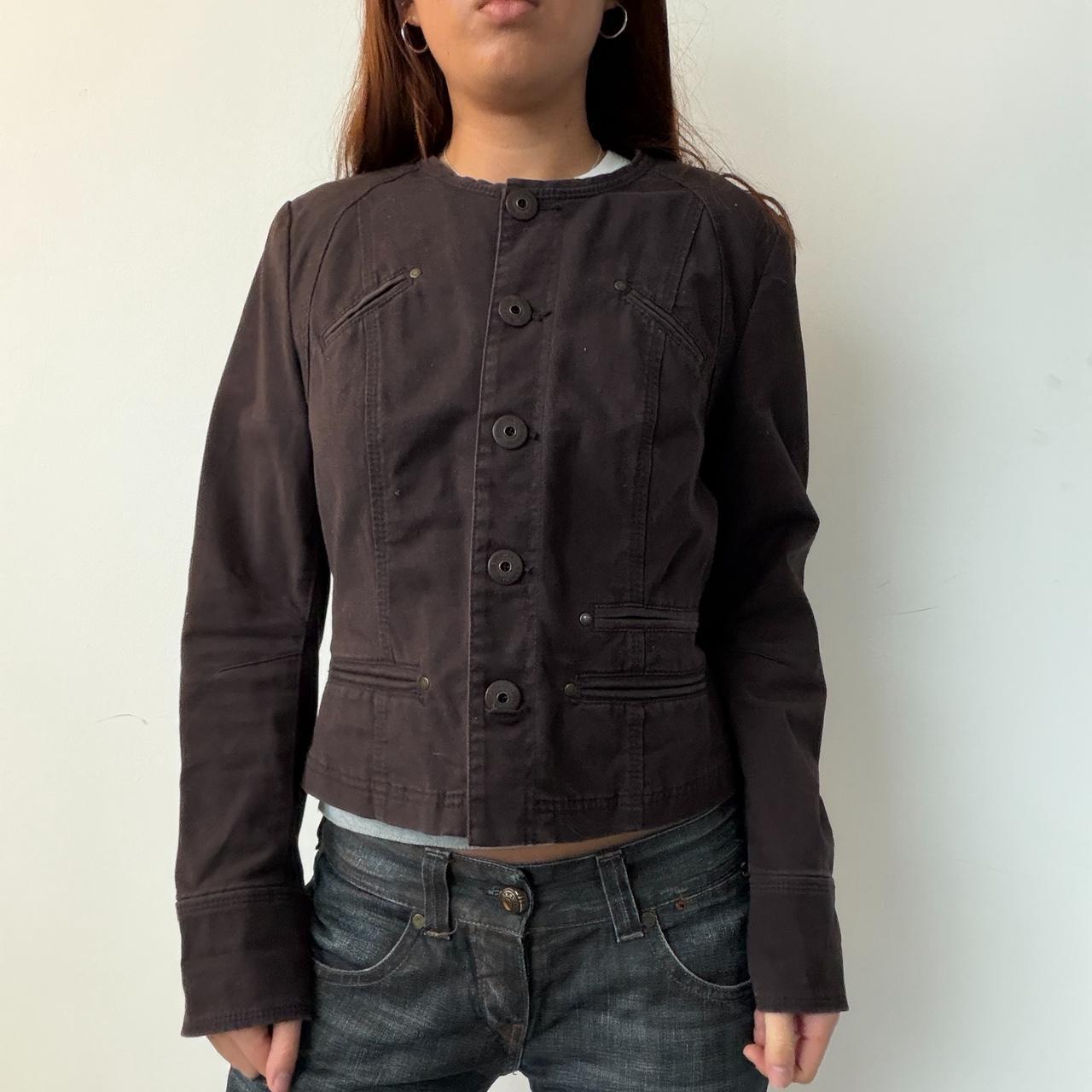 Vintage Brown Button Up Jacket