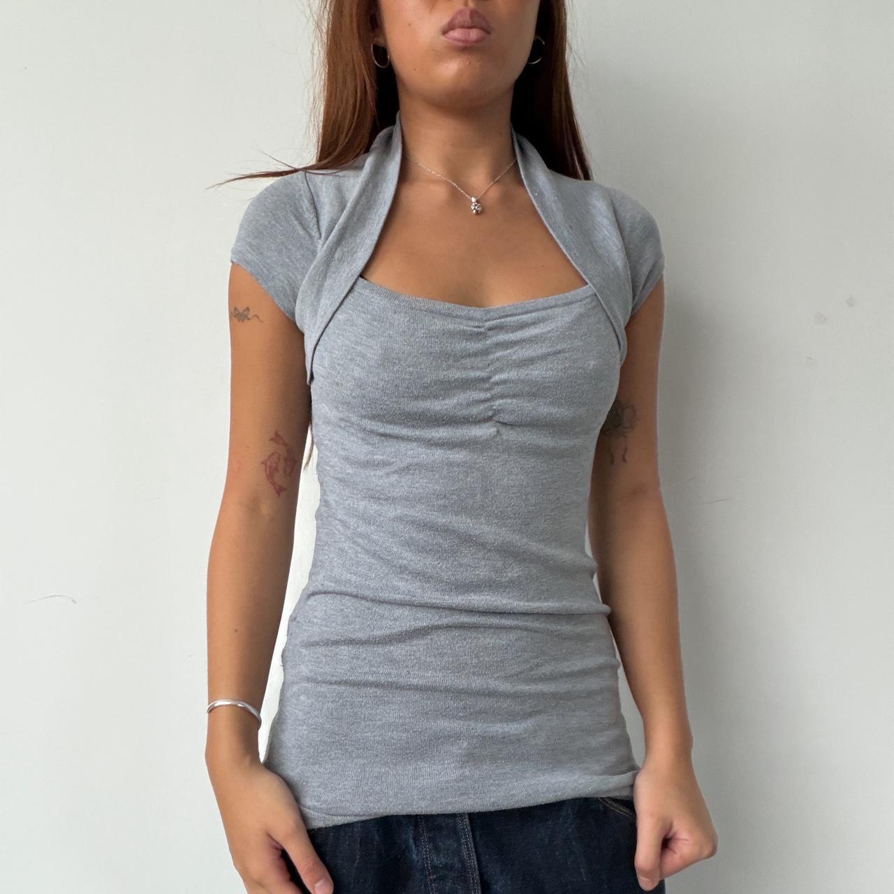 Vintage Grey Knit Top