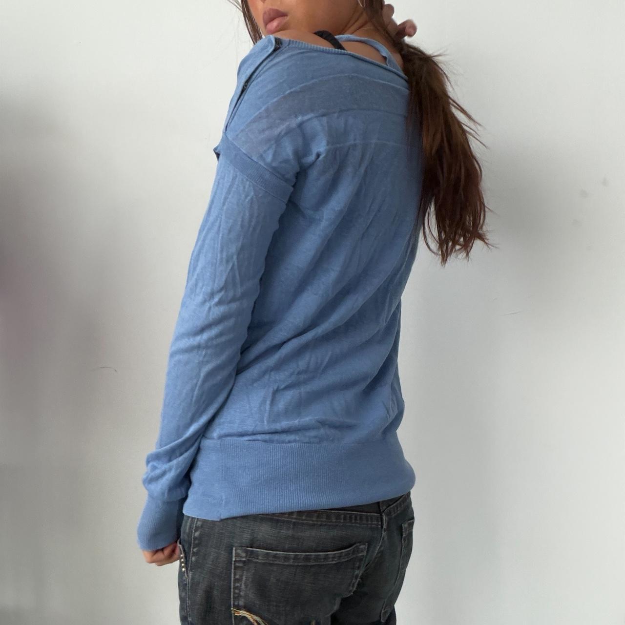 Vintage Blue Layered Jumper