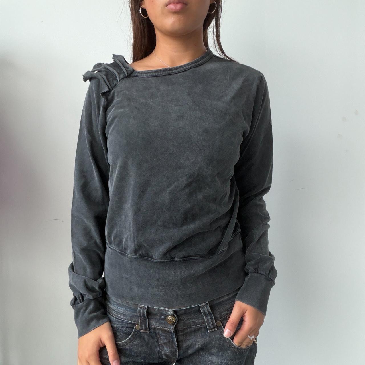 Vintage Grey Asymmetrical Jumper