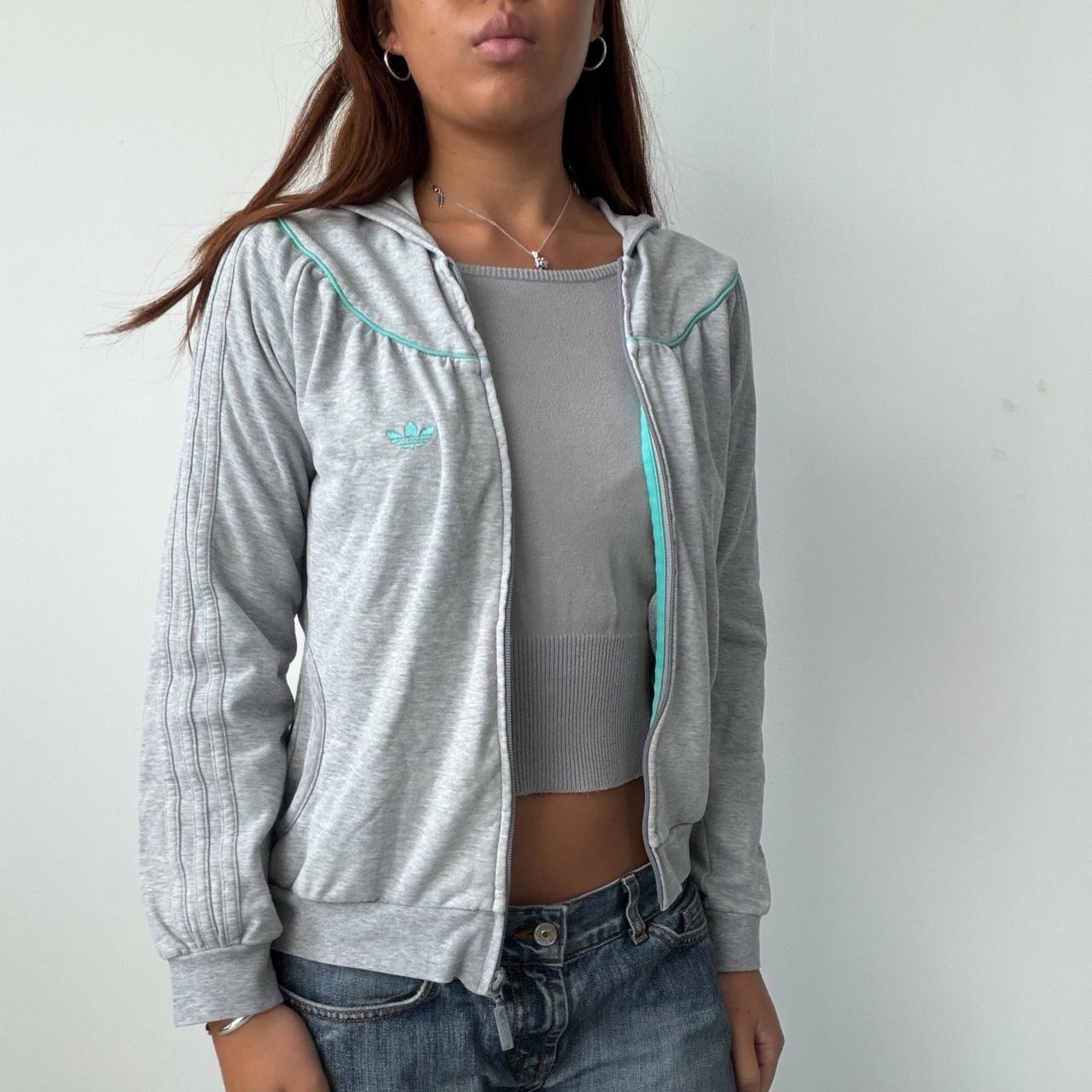 Vintage Grey Adidas Zip Up