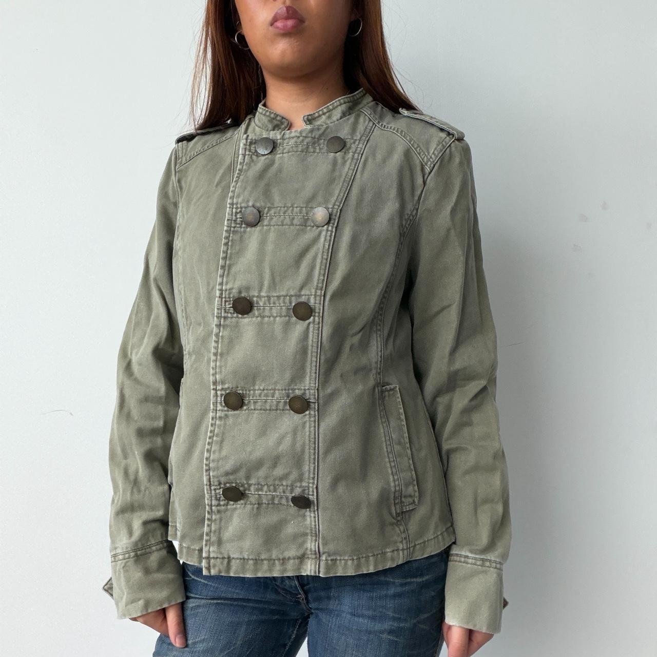 Vintage Khaki Military Jacket