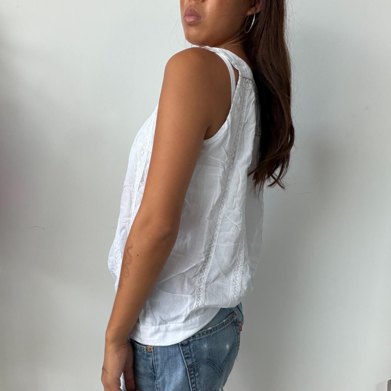 Vintage White Summer Top