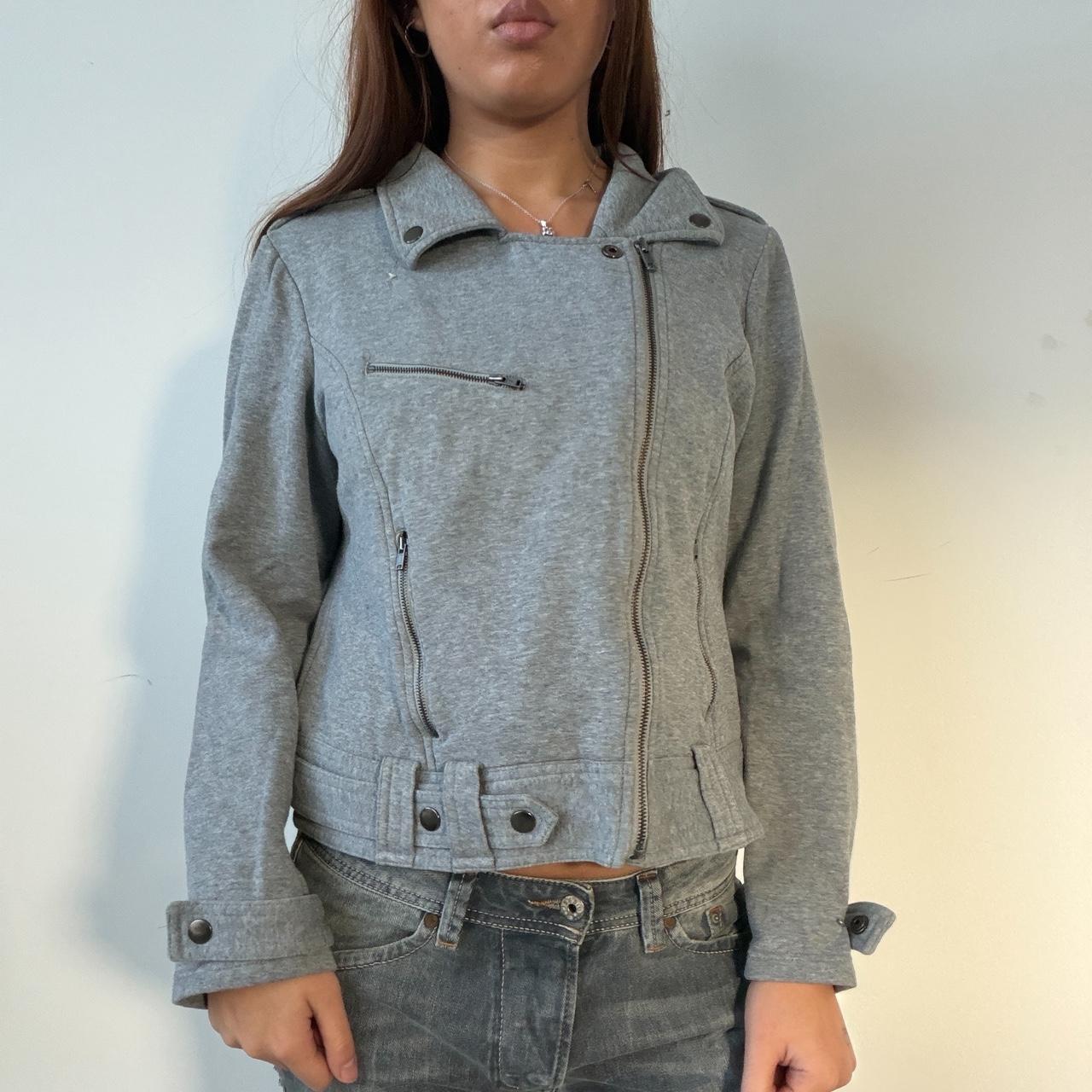 Vintage Grey Asymmetric Jacket