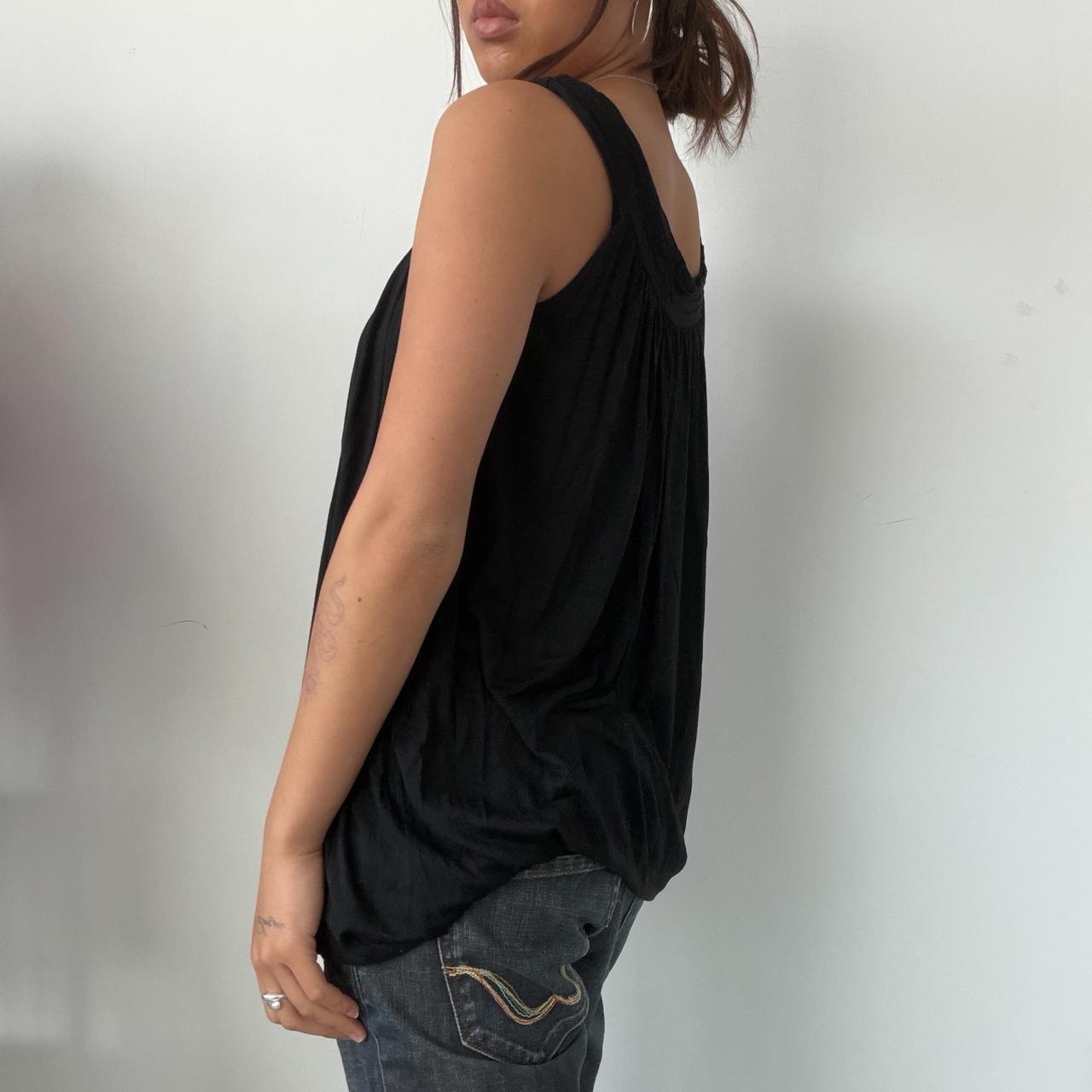 Vintage Black Flowy Top
