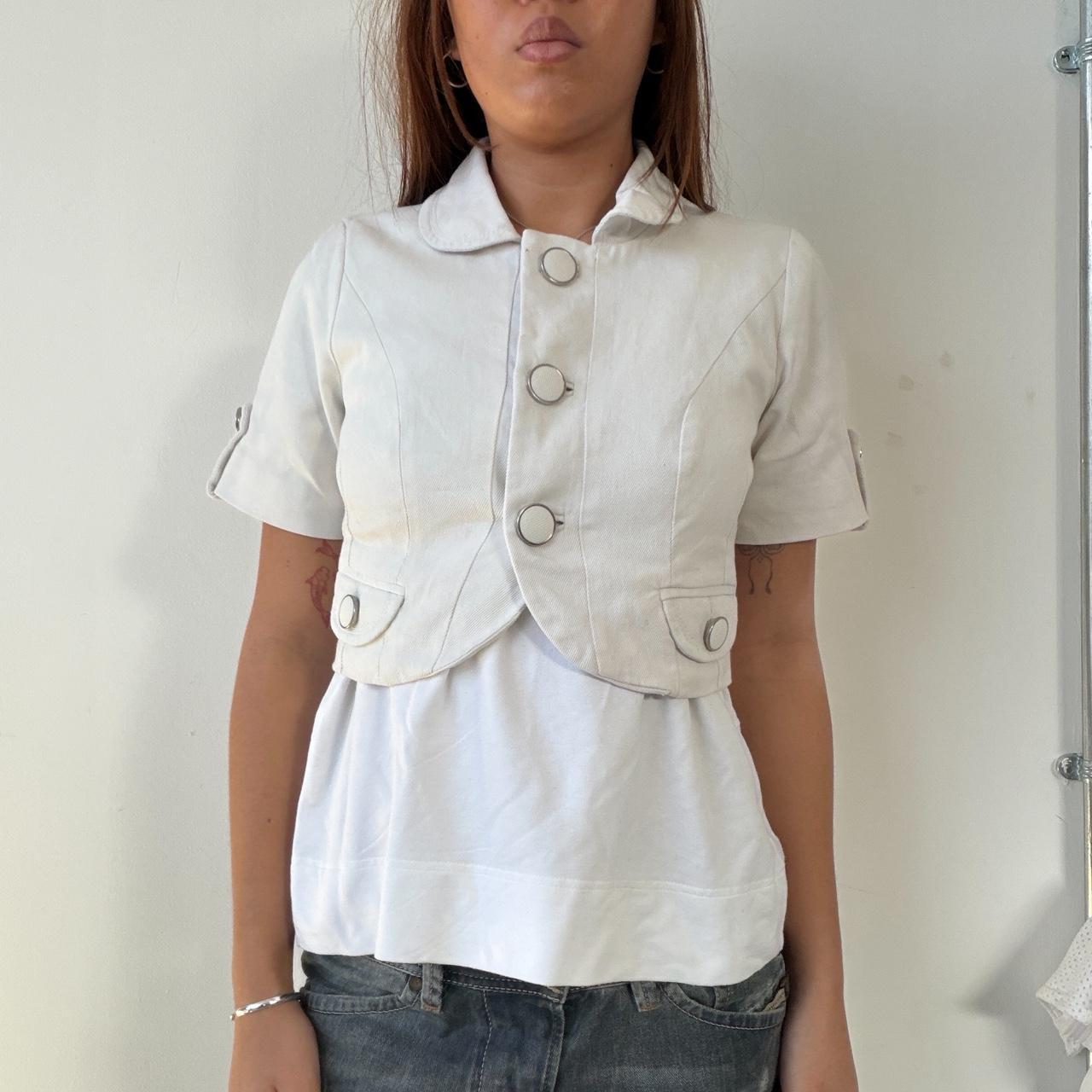 Vintage White Denim Bolero
