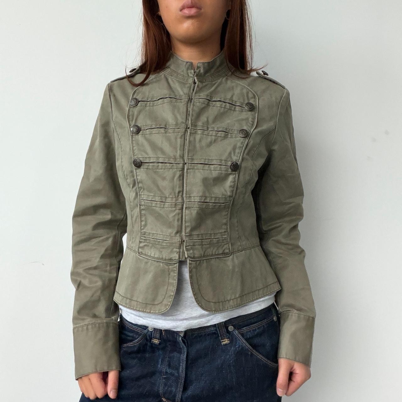 Vintage Khaki Military Jacket