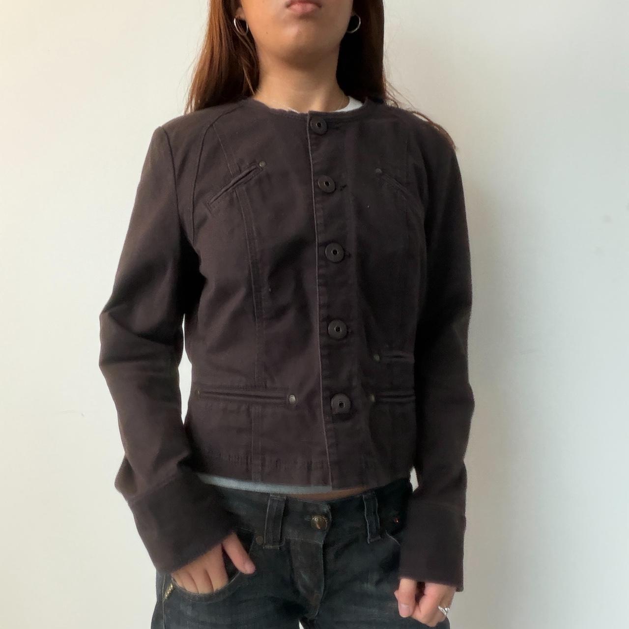 Vintage Brown Button Up Jacket