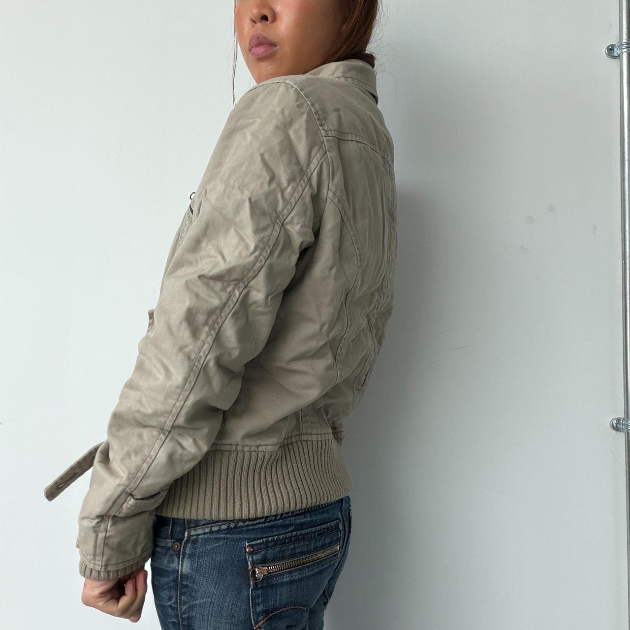 Vintage Beige Utility Jacket