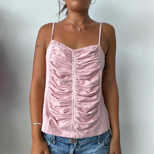 Vintage Pink Ruched Top