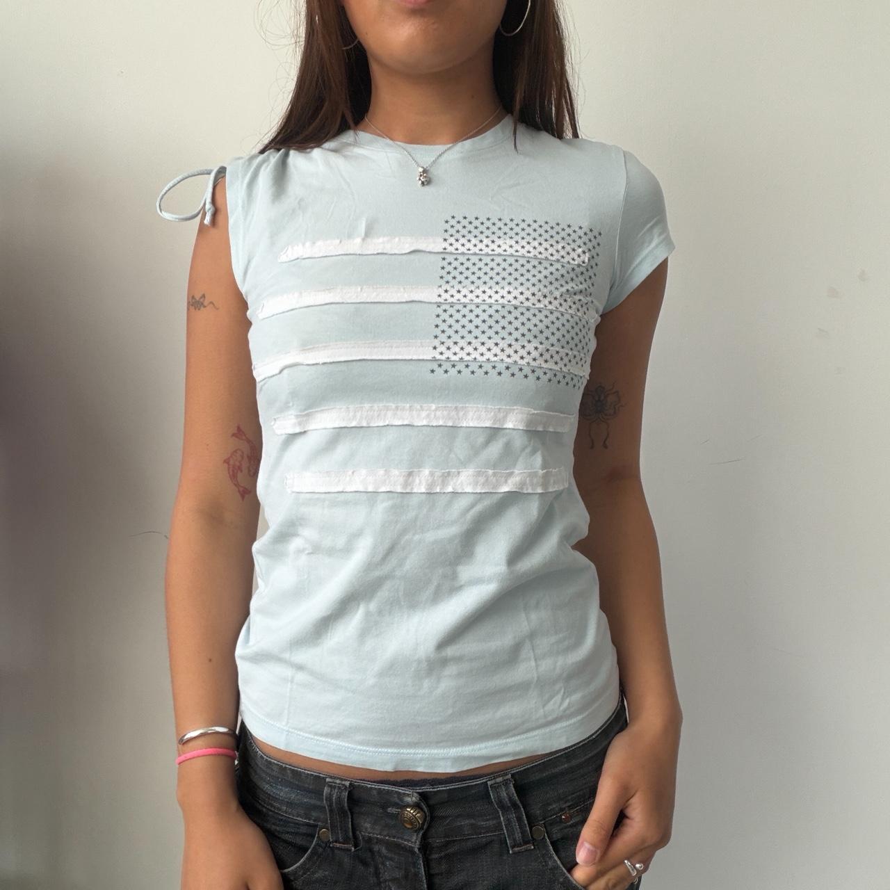 Vintage Baby Blue Graphic Tee