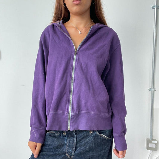 Vintage Purple Zip Up Hoodie