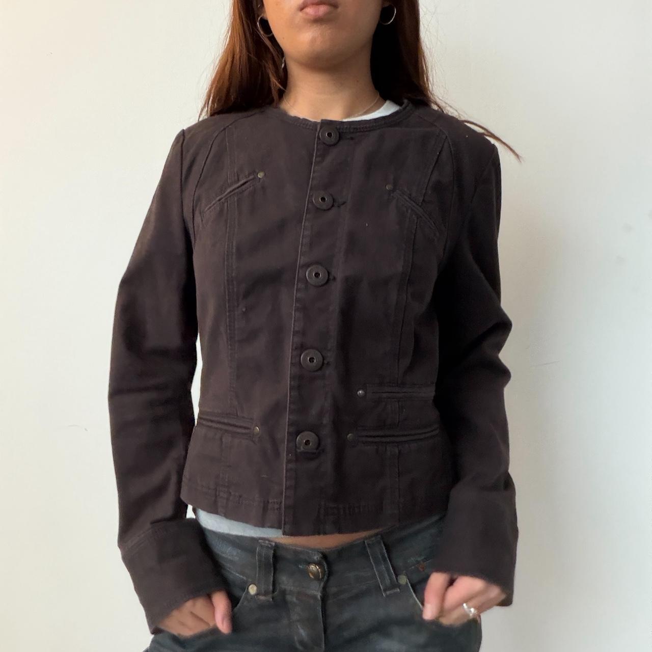 Vintage Brown Button Up Jacket