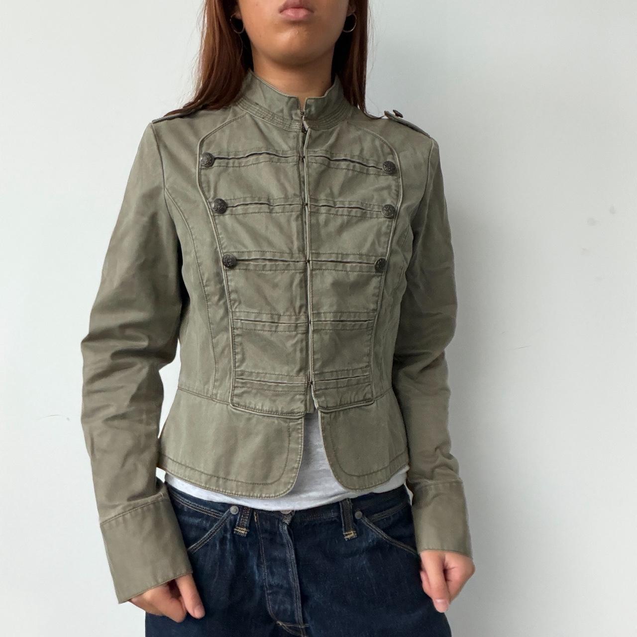 Vintage Khaki Military Jacket