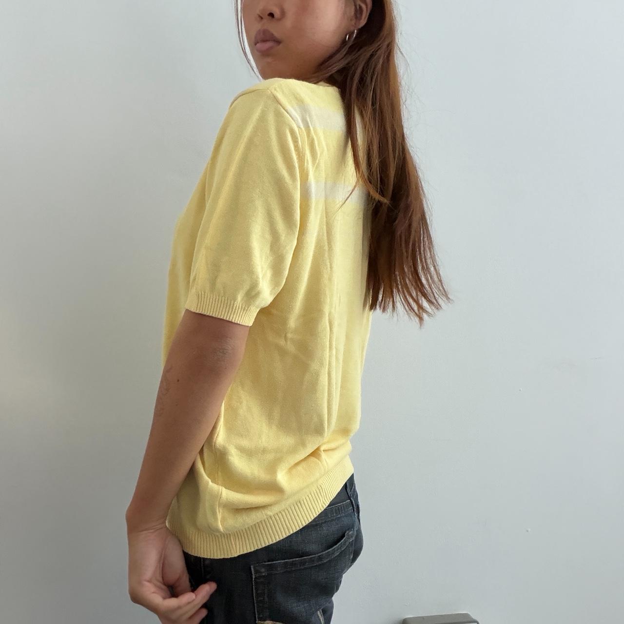 Vintage Yellow Lacoste Polo Top
