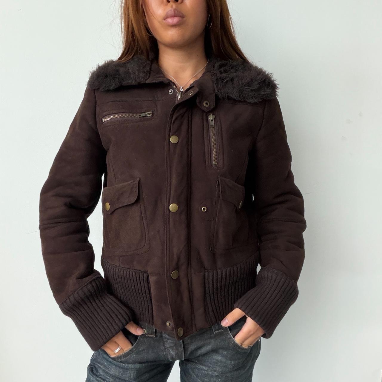 Vintage Brown Suede Jacket