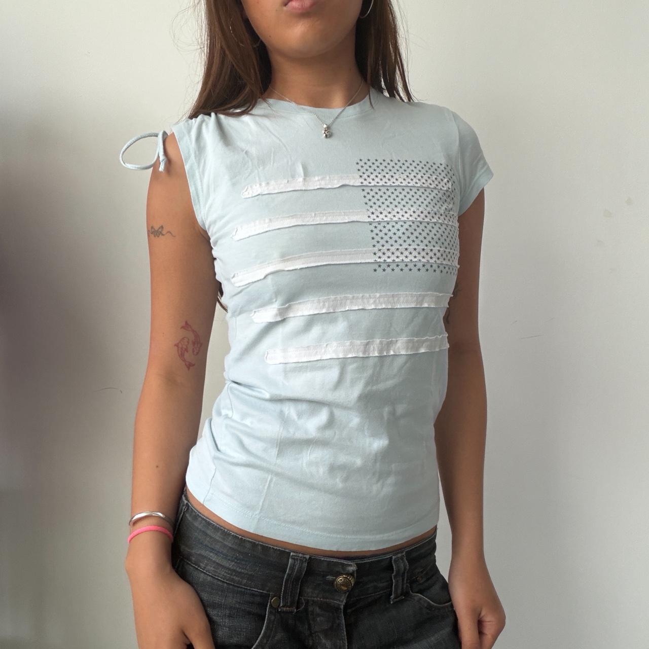 Vintage Baby Blue Graphic Tee