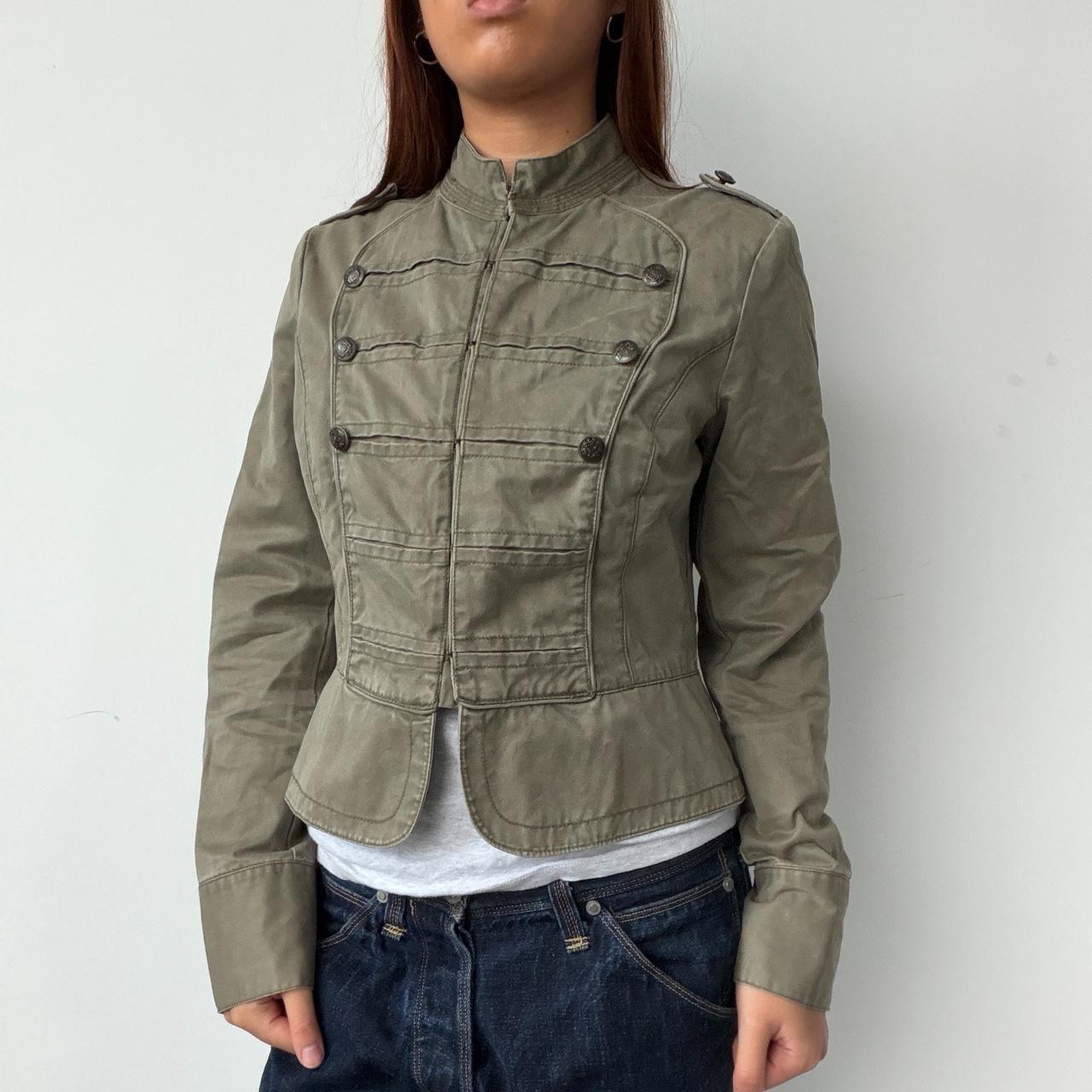 Vintage Khaki Military Jacket