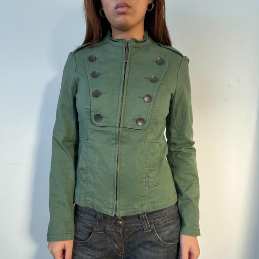 Vintage Green Military Jacket