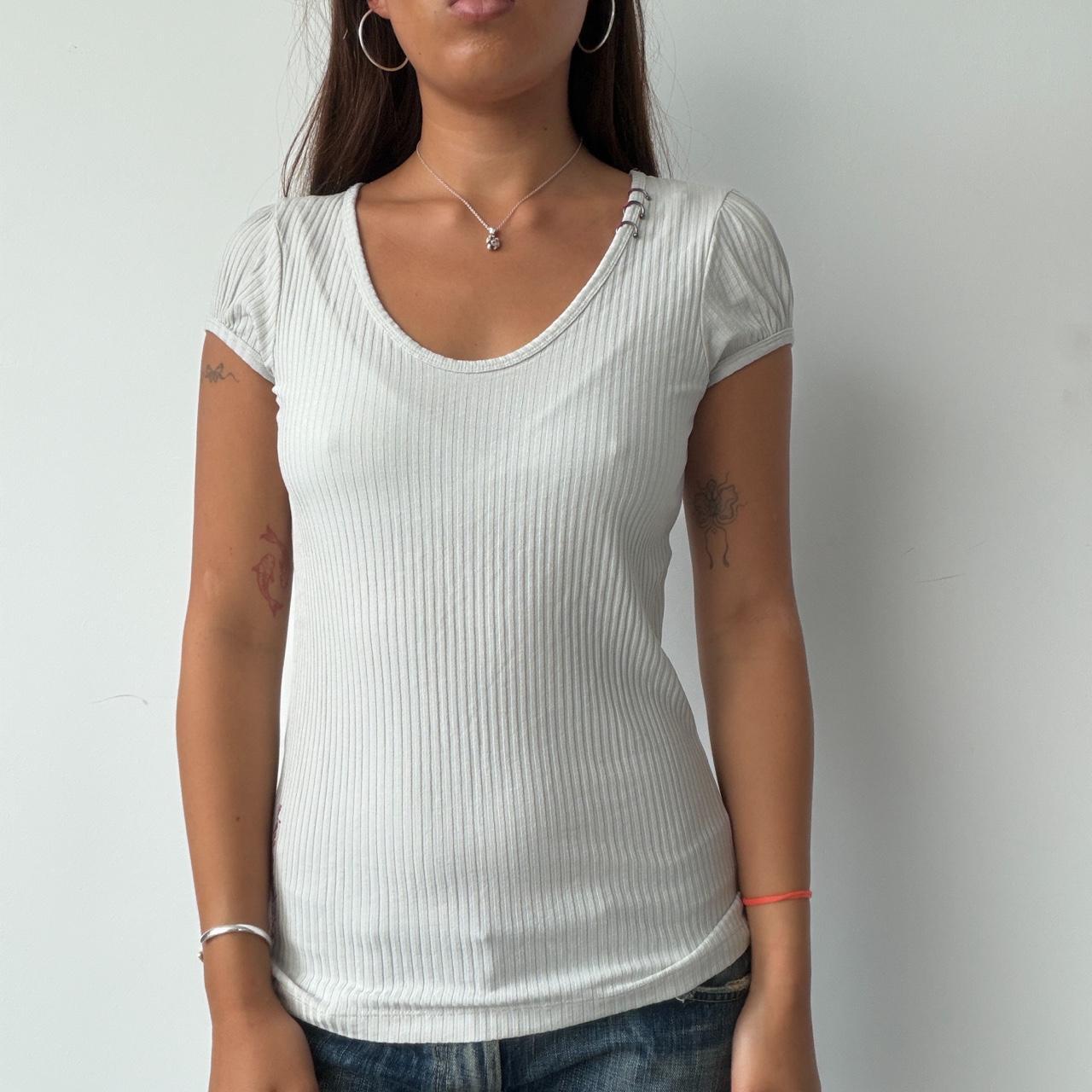 Vintage White Cop Copine Top