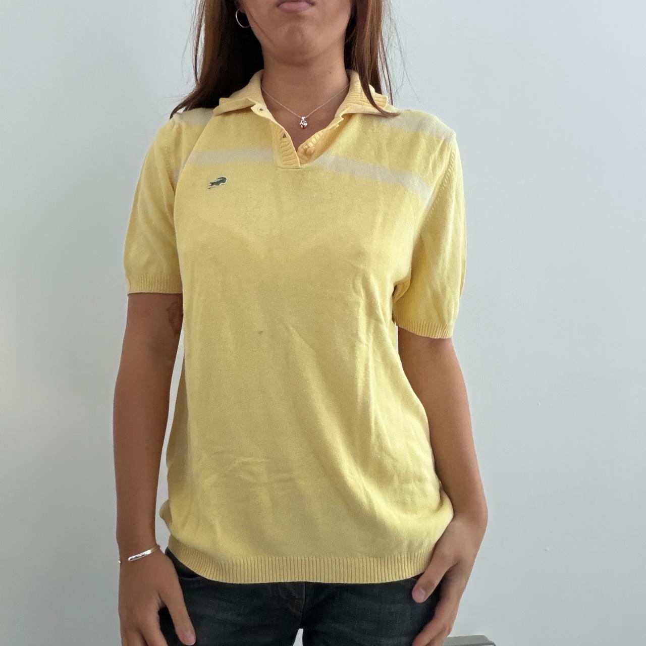 Vintage Yellow Lacoste Polo Top