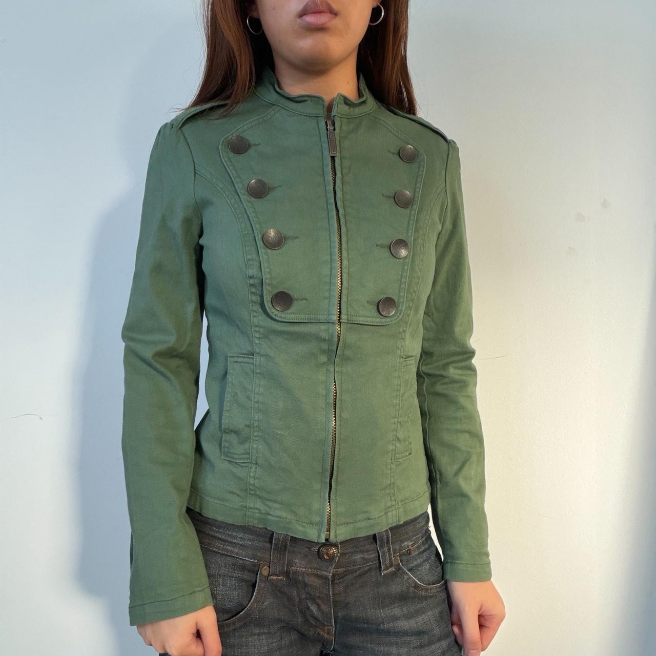 Vintage Green Military Jacket