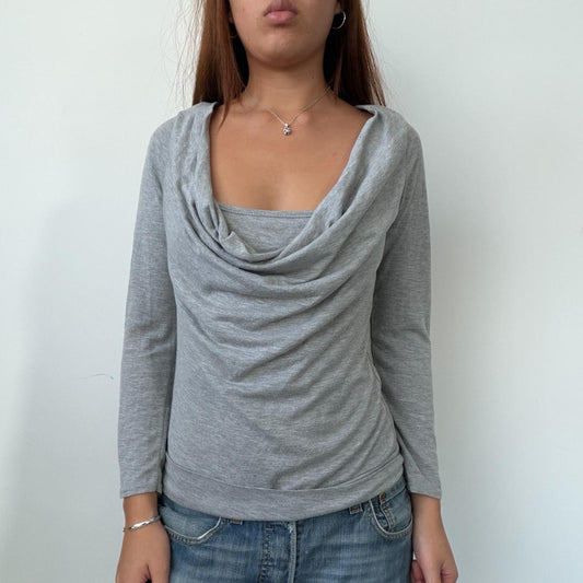 Vintage Grey Layered Long Sleeve