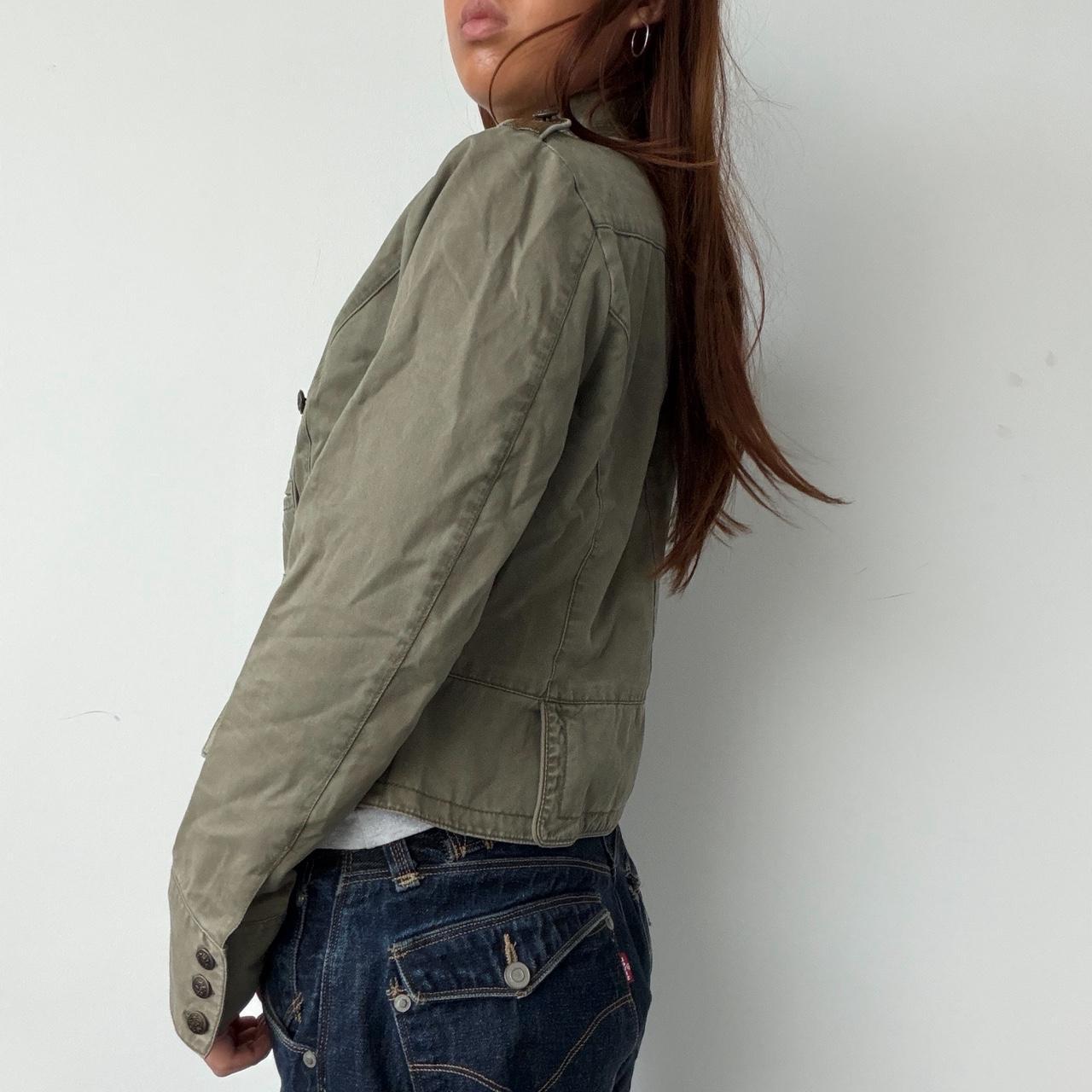 Vintage Khaki Military Jacket