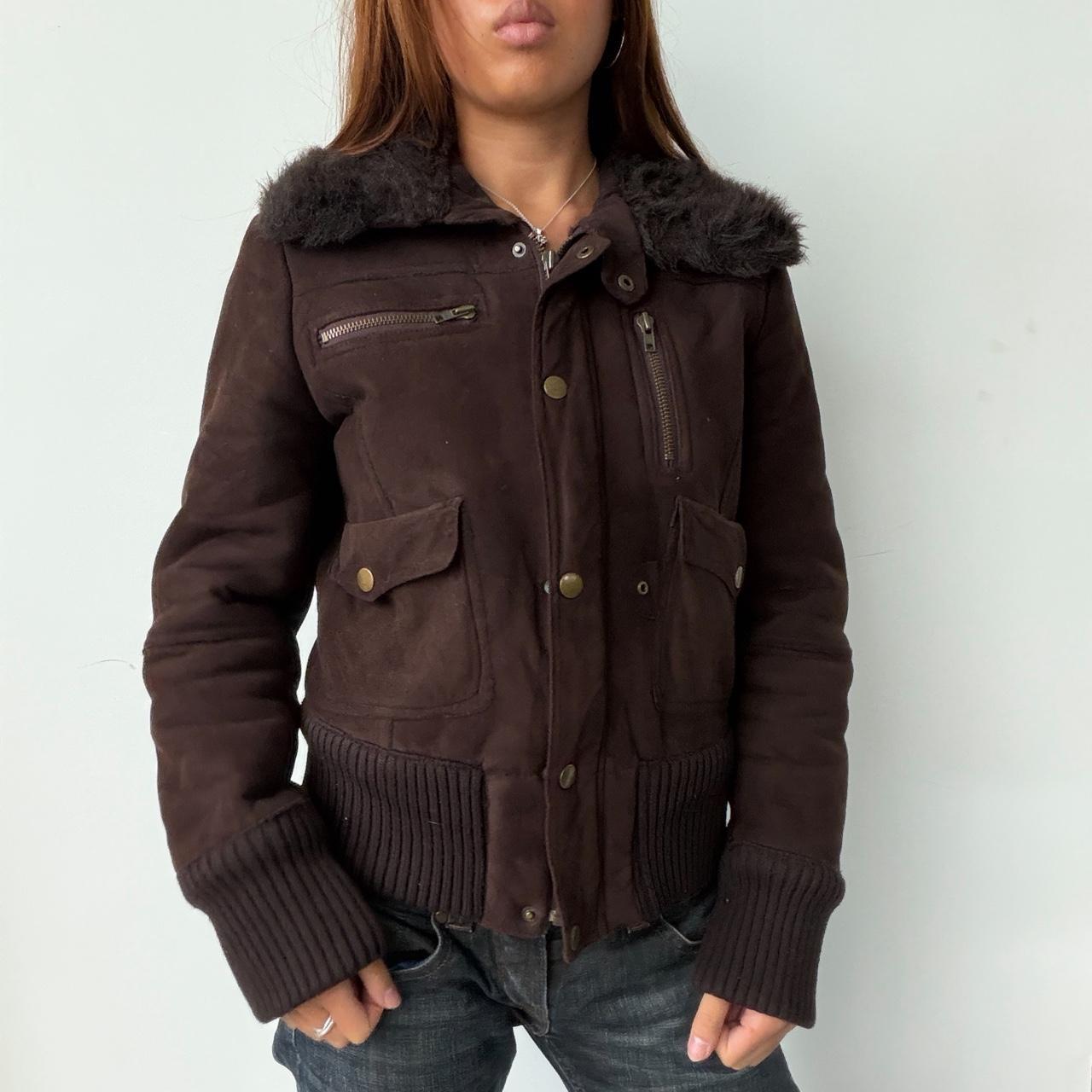 Vintage Brown Suede Jacket