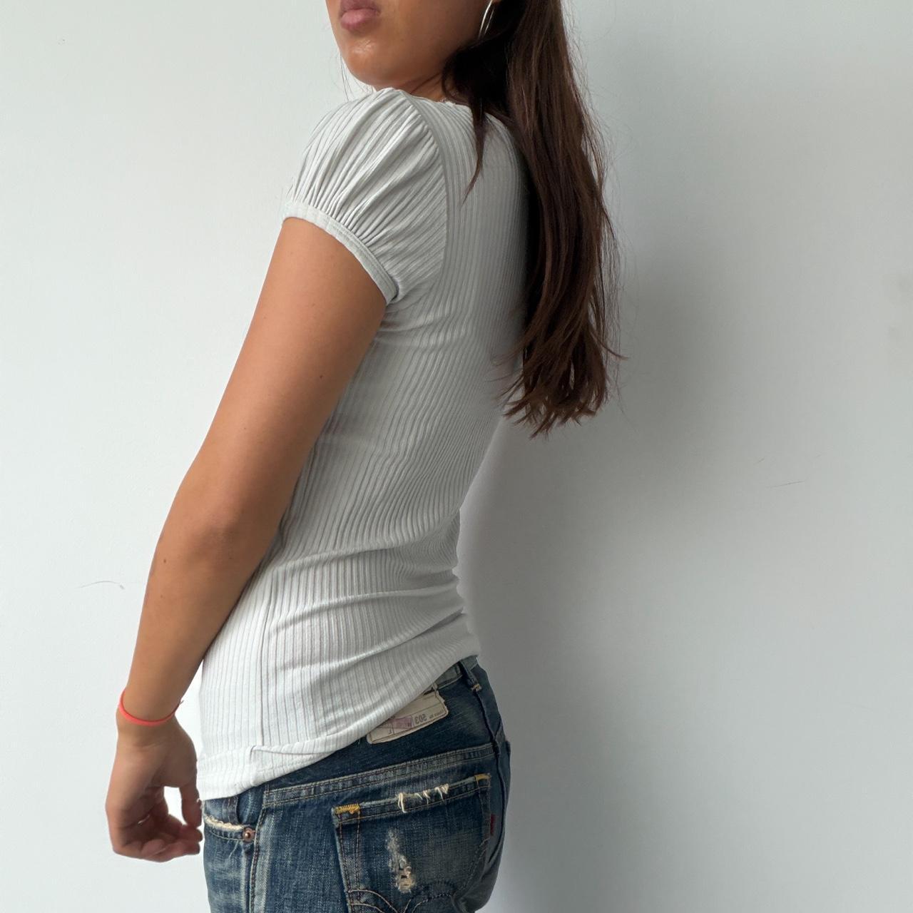 Vintage White Cop Copine Top