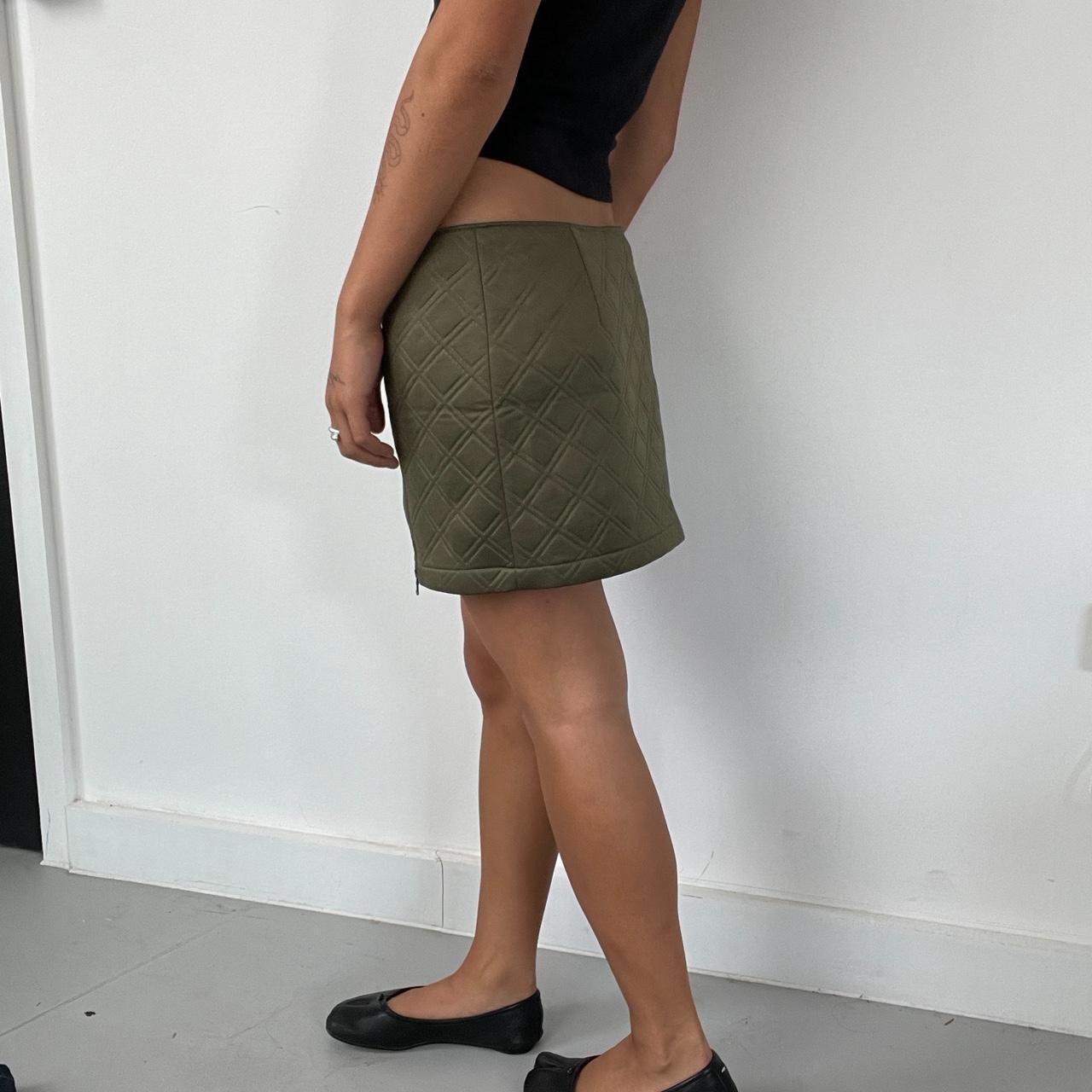 Vintage Olive Mini Skirt