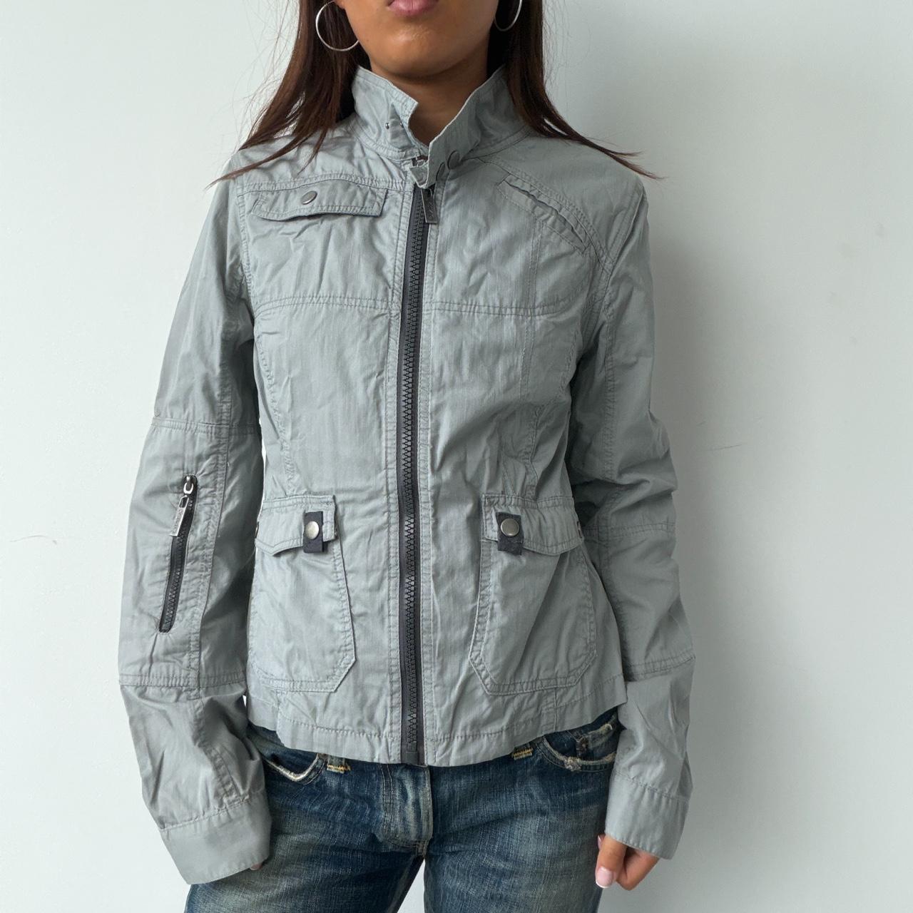 Vintage Grey Utility Jacket