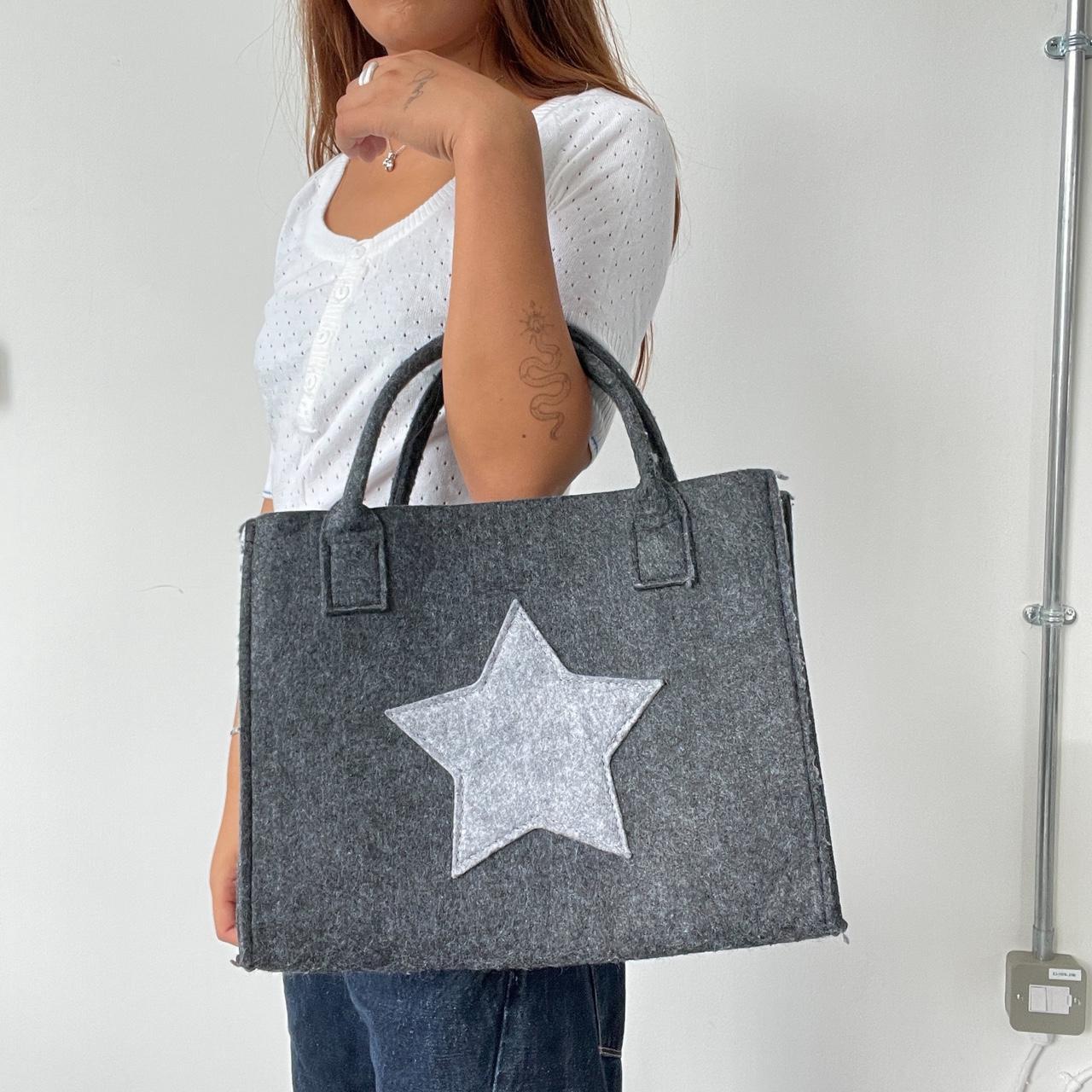 Vintage Wool star print bag