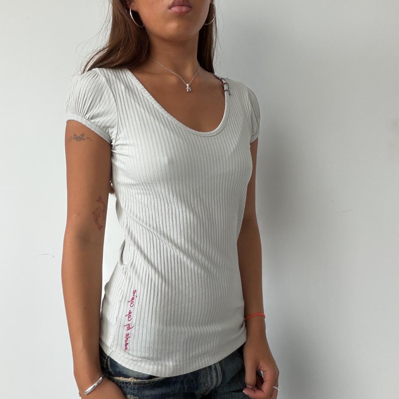 Vintage White Cop Copine Top