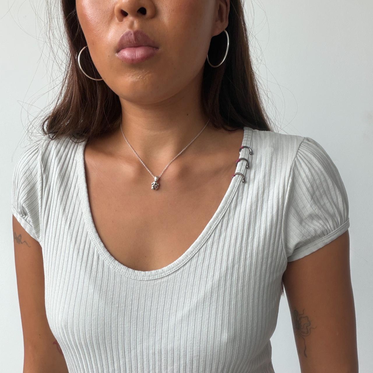 Vintage White Cop Copine Top