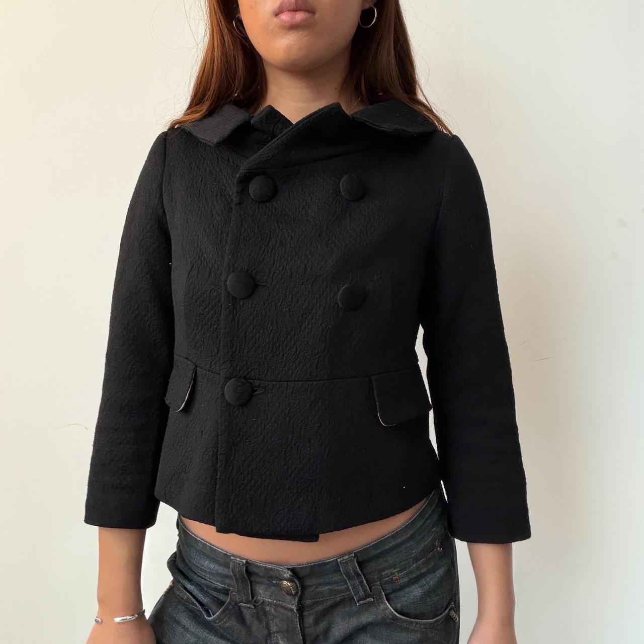 Vintage Black Peacoat