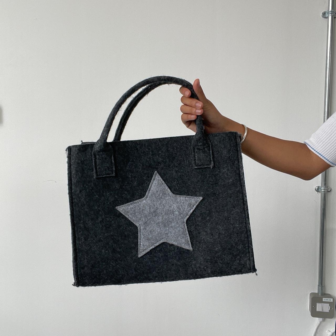 Vintage Wool star print bag