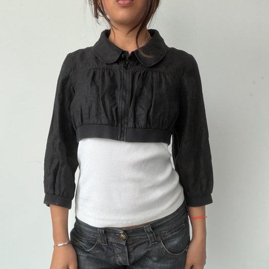 Vintage Black Cop Copine Bolero