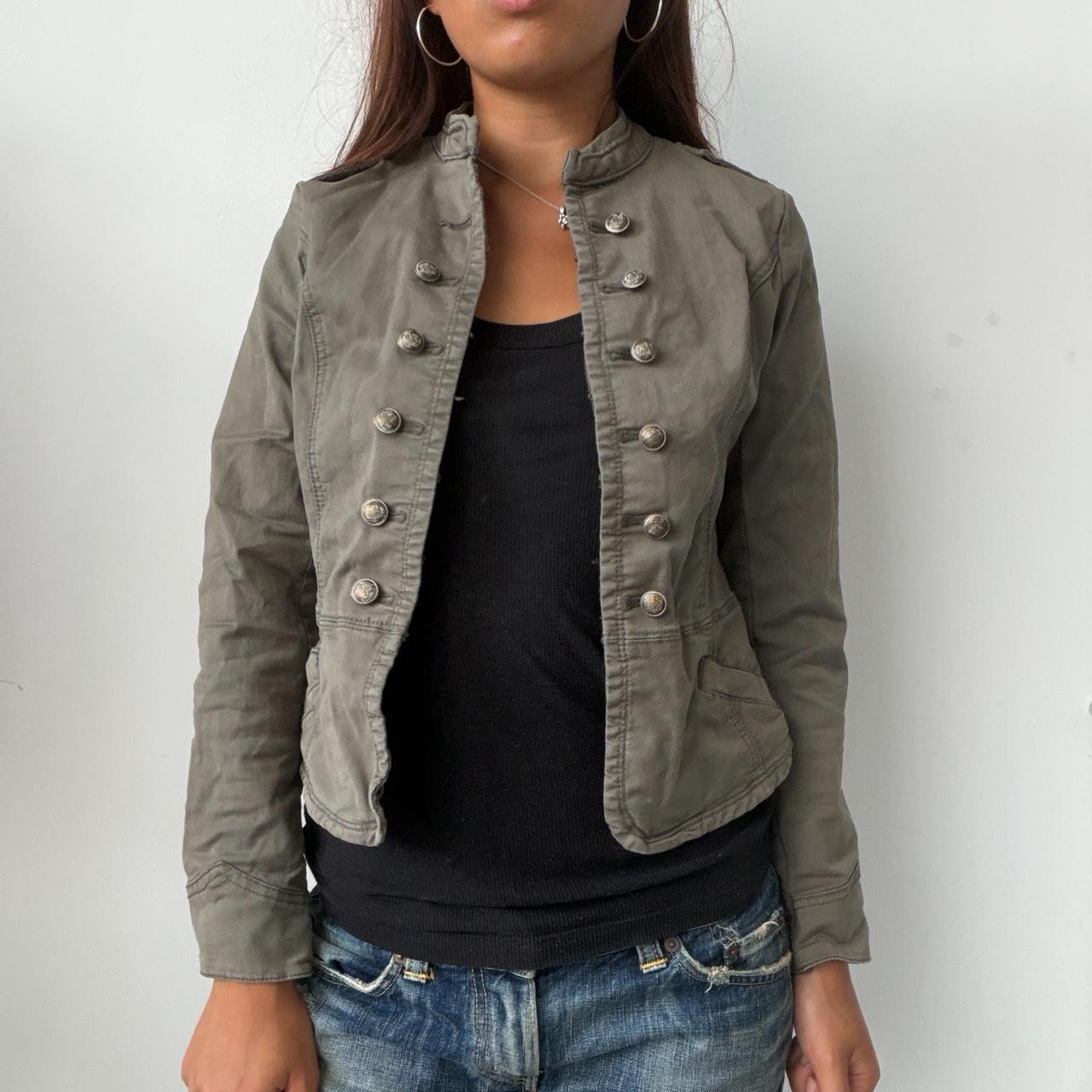 Vintage Khaki Military Jacket
