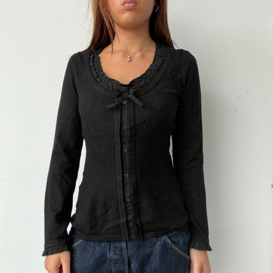 Vintage Black Morgan Long Sleeve Top