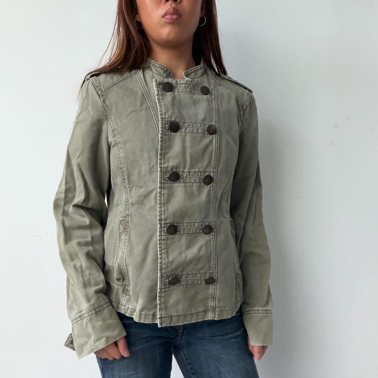 Vintage Khaki Military Jacket