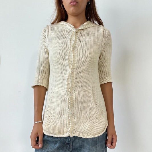 Vintage Cream DKNY Cardigan