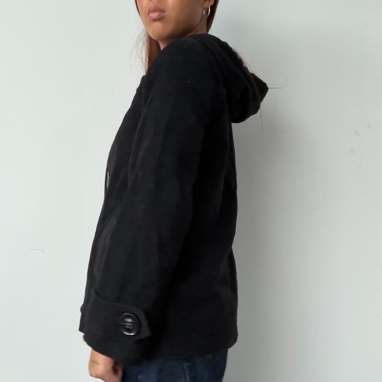 Vintage Black Cop Copine Wool Coat