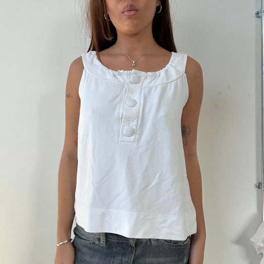 Vintage White Cop Copine Hooded Top