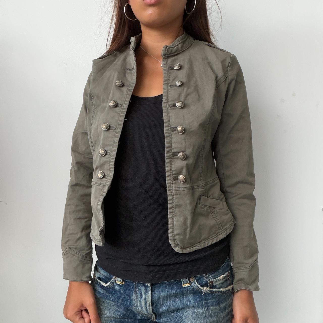 Vintage Khaki Military Jacket