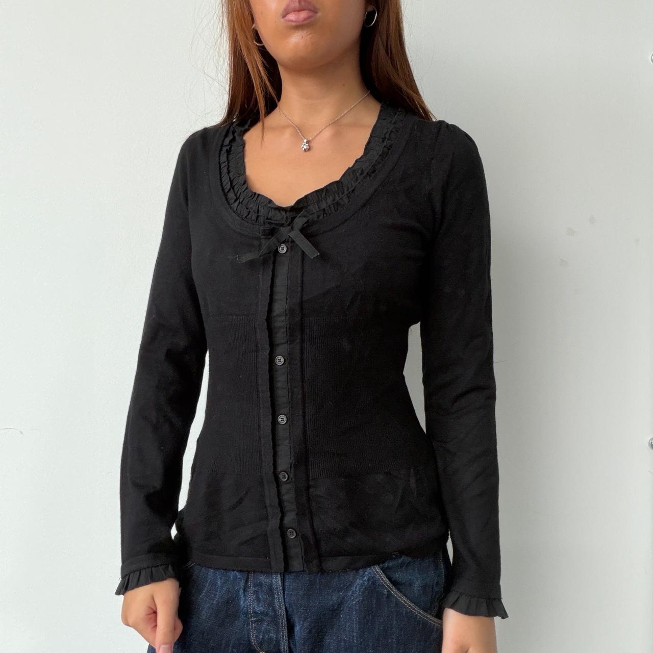 Vintage Black Morgan Long Sleeve Top