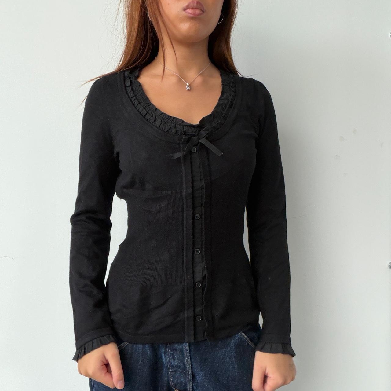 Vintage Black Morgan Long Sleeve Top
